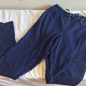 Women’s Jaanuu Scrub pants Navy Tall Pajama Material Extra Soft